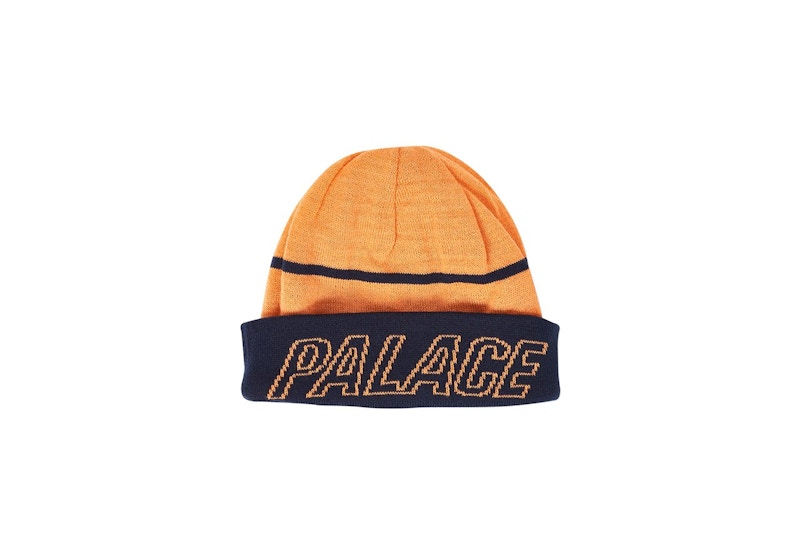 Palace Reversible Beanie Navy/Orange