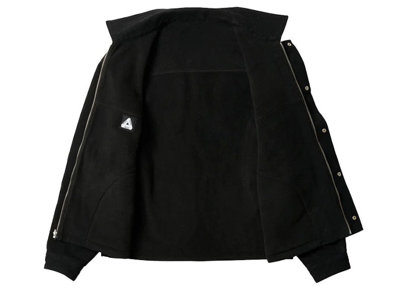 Palace Reversible Canvas Fleece Jacket Black/Black