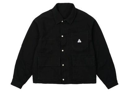 Palace Reversible Canvas Fleece Jacket Black/Black