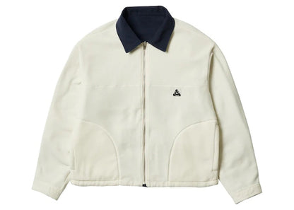 Palace Reversible Canvas Fleece Jacket Navy/Natural