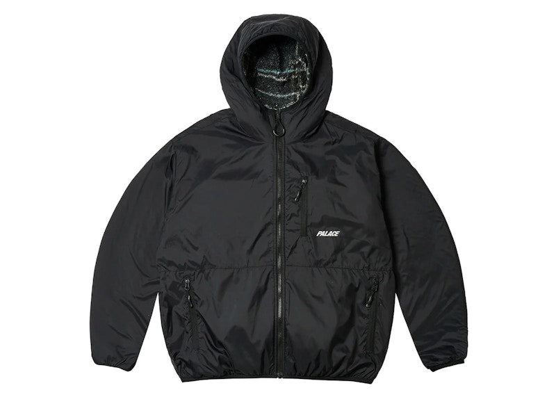 Palace Reversible Check Fleece Jacket Black