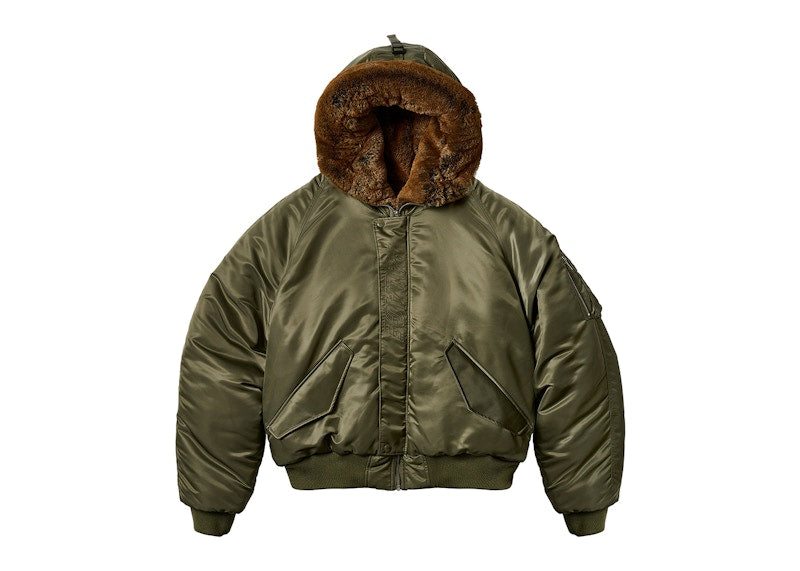 Palace Reversible Yeti Parka Olive