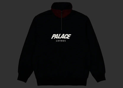 Palace Rib 1/4 Zip Funnel Navy