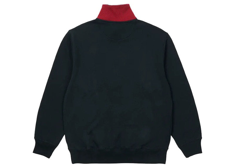 Palace Rib 1/4 Zip Funnel Navy
