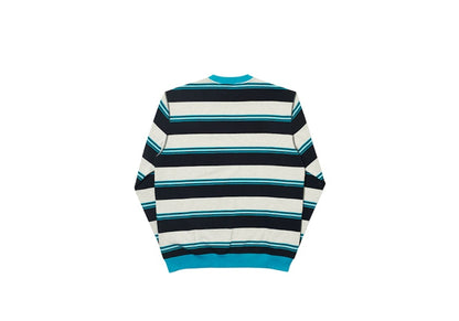 Palace Ribbed for Pleasure Crew Marl/Teal/Black
