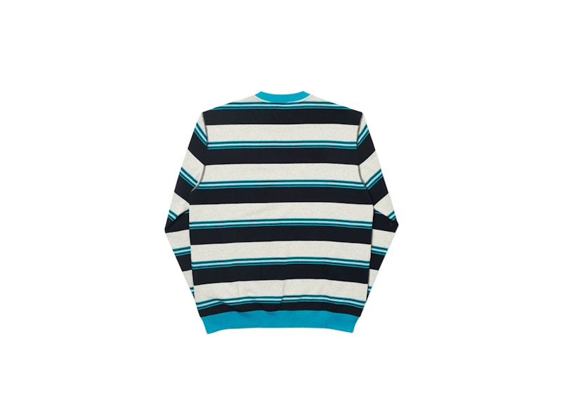 Palace Ribbed for Pleasure Crew Marl/Teal/Black