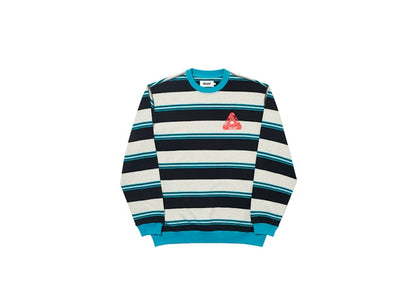 Palace Ribbed for Pleasure Crew Marl/Teal/Black