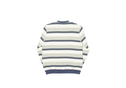 Palace Ribbed for Pleasure Crew Marl/White/Grey