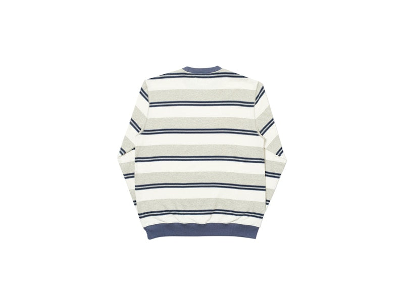 Palace Ribbed for Pleasure Crew Marl/White/Grey