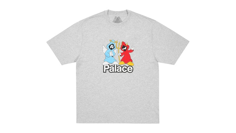 Palace Right And Wrong T-Shirt Grey Marl