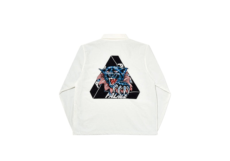 Palace Ripped Coach Jacket White