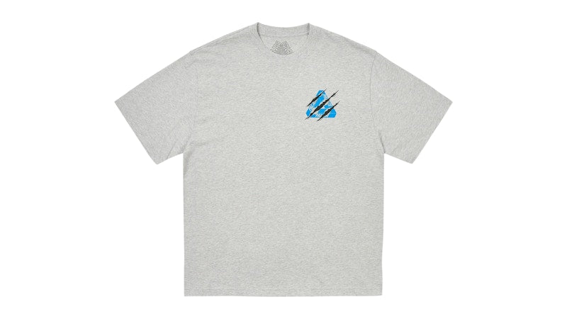 Palace Ripped Tri T-Shirt Grey Marl