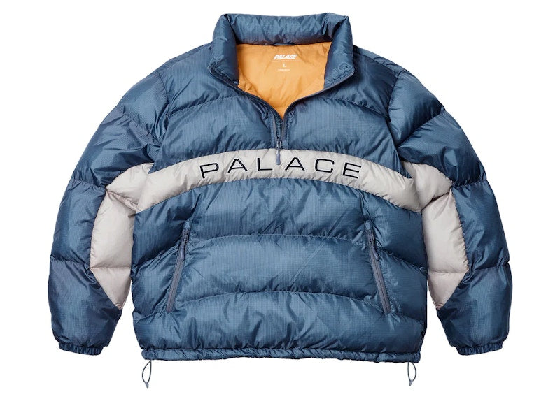 Palace Ripstop Arc Puffer Jacket Blue
