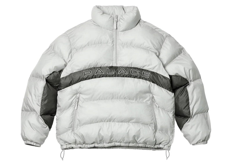 Palace Ripstop Arc Puffer Jacket Grey
