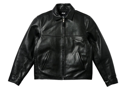 Palace Safe Hands Leather Jacket Black