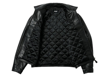 Palace Safe Hands Leather Jacket Black