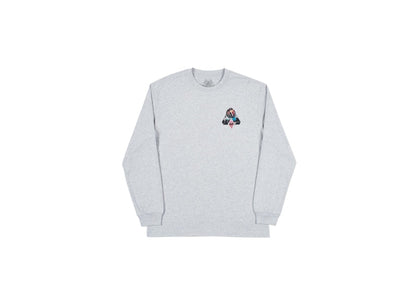 Palace Sans Ferg Longsleeve T-shirt Grey Marl