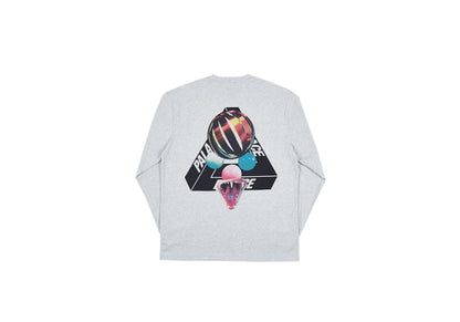 Palace Sans Ferg Longsleeve T-shirt Grey Marl