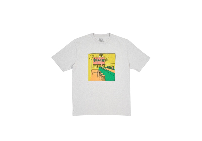 Palace Scheisse Face T-shirt Grey Marl