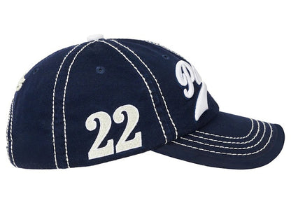 Palace Script 6-Panel Navy