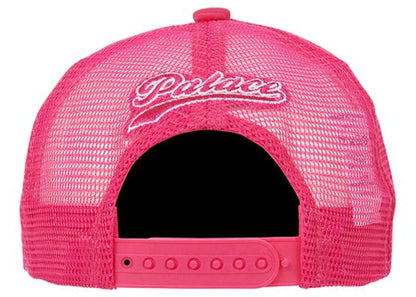 Palace Script Mesh Back 5-Panel Pink