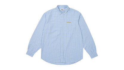 Palace Seersucker Oxford Shirt Blue Gingham