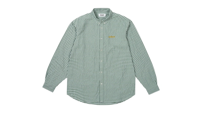 Palace Seersucker Oxford Shirt Green Gingham