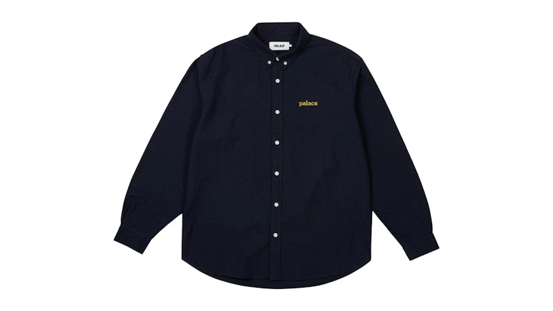 Palace Seersucker Oxford Shirt Navy