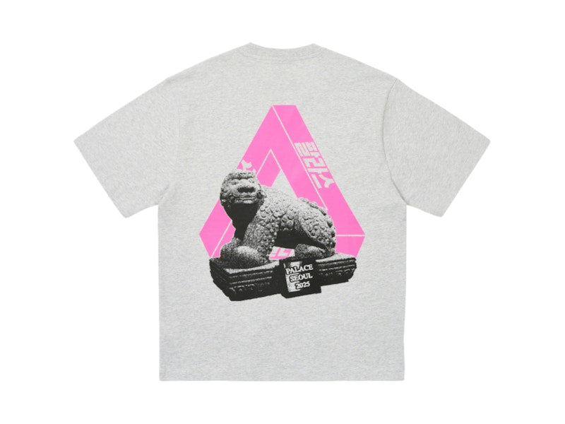 Palace Seoul 2 Seoul Tri-Ferg T-Shirt Grey Marl
