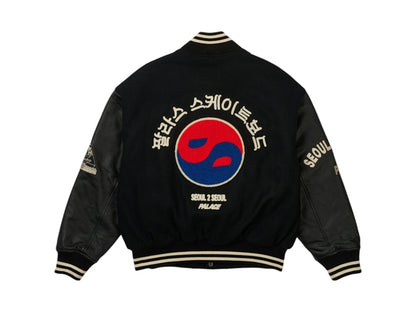 Palace Seoul 2 Seoul Varsity Jacket Black