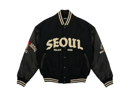 Palace Seoul 2 Seoul Varsity Jacket Black