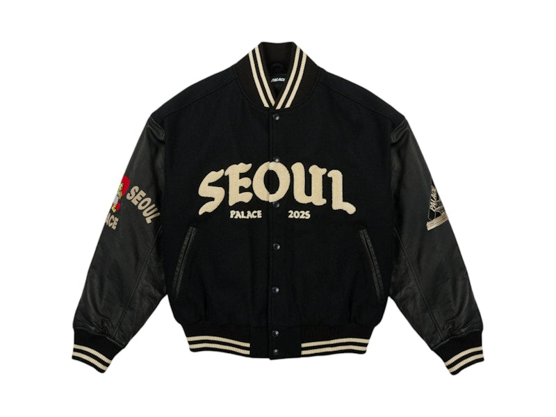 Palace Seoul 2 Seoul Varsity Jacket Black
