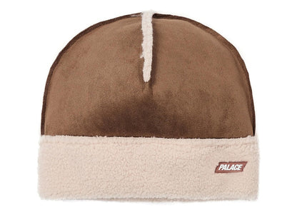 Palace Shearling Beanie Caked Brown