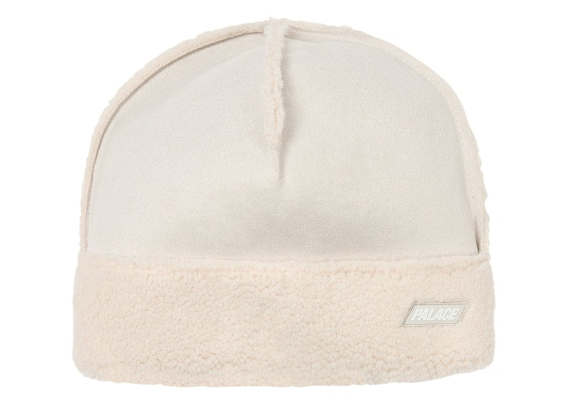 Palace Shearling Beanie Soft White