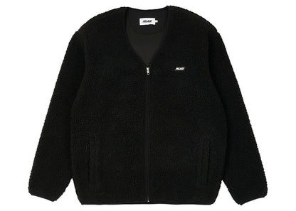 Palace Shearling Cardigan Black
