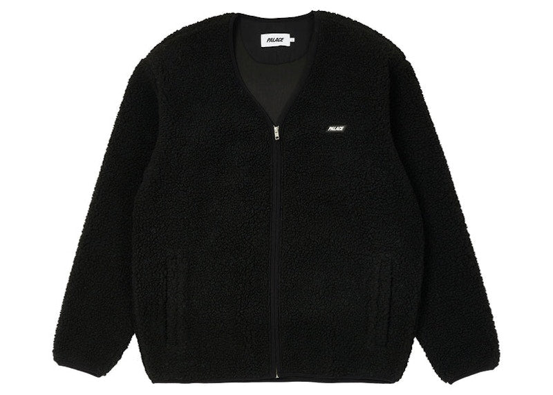 Palace Shearling Cardigan Black