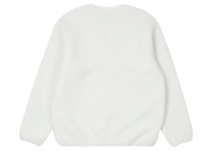 Palace Shearling Cardigan White