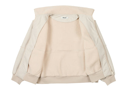 Palace Sherpa Faux Suede Funnel Soft White