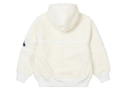 Palace Sherpa Hooded Jacket Off White