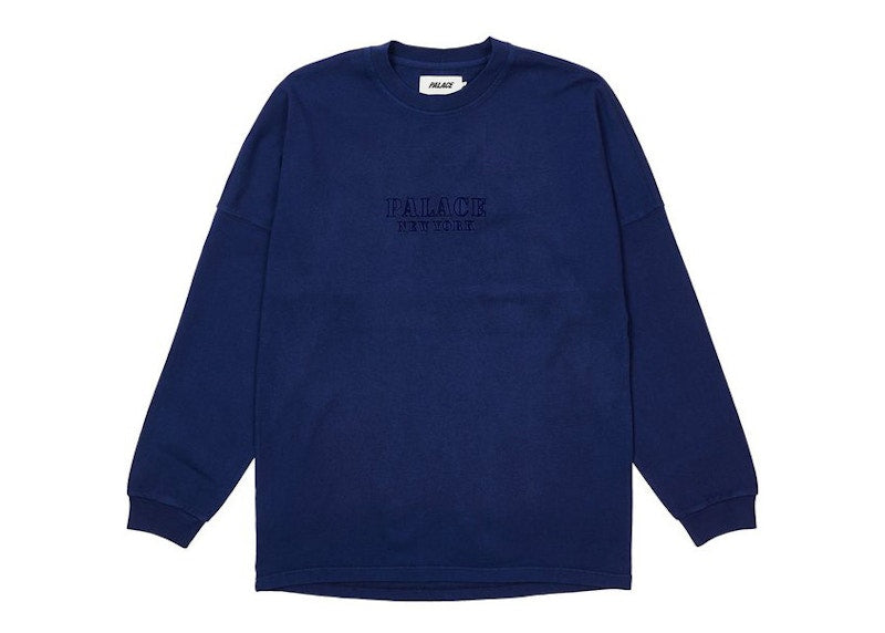 Palace Shop Drop Shoulder Longsleeve Navy - New York