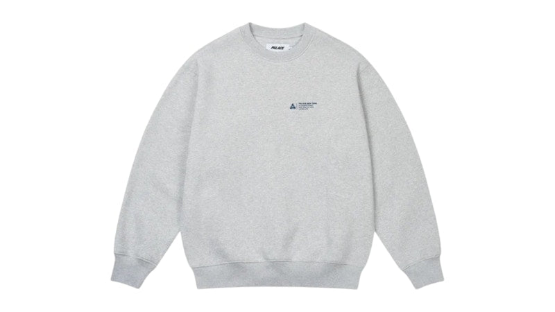 Palace Shop Locator Crew Grey Marl