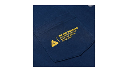 Palace Shop Locator Pocket Hongdae T-Shirt Navy