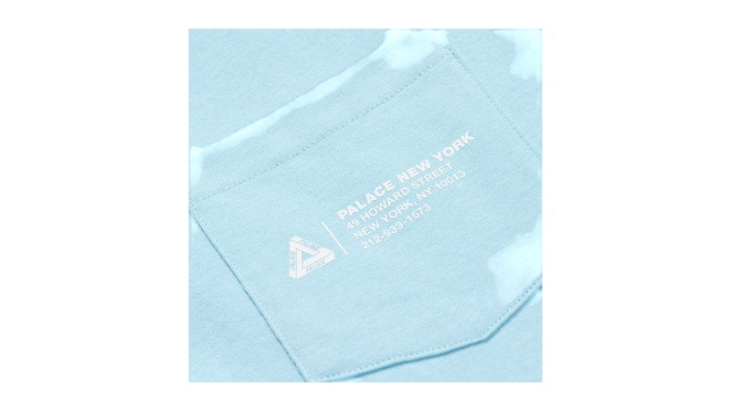 Palace Shop Locator Pocket New York T-Shirt Ocean Blue