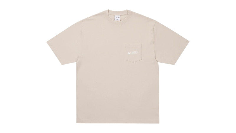 Palace Shop Locator Pocket Osaka T-Shirt Stoney Grey