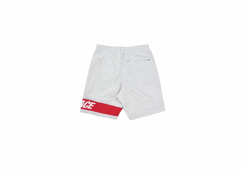 Palace Side Shorts Grey/Red