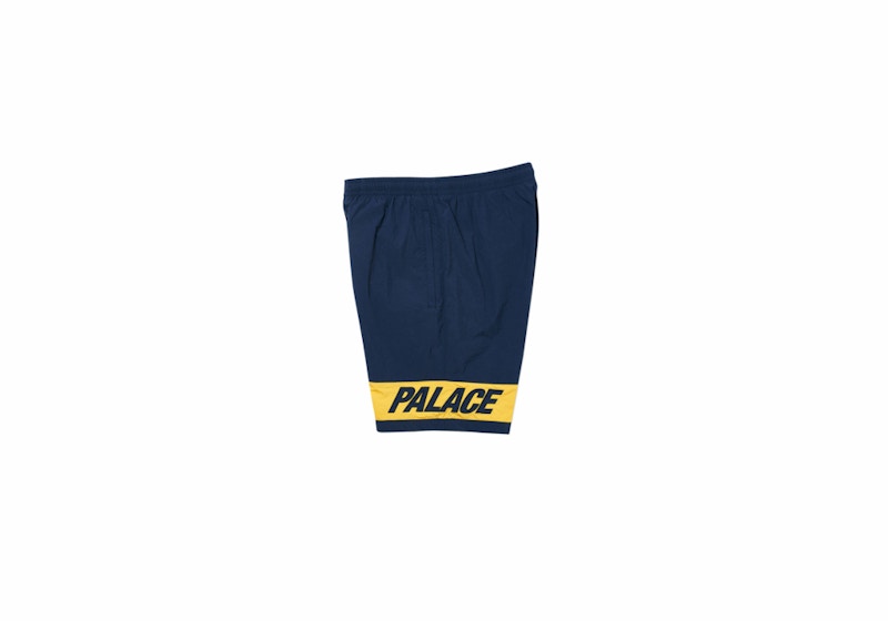 Palace Side Shorts Navy/Yellow