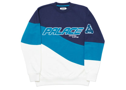 Palace Sign Das Waver Crew Navy/Blue/White