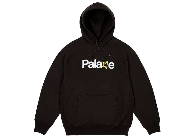 Palace Signature Hood (FW23) Black