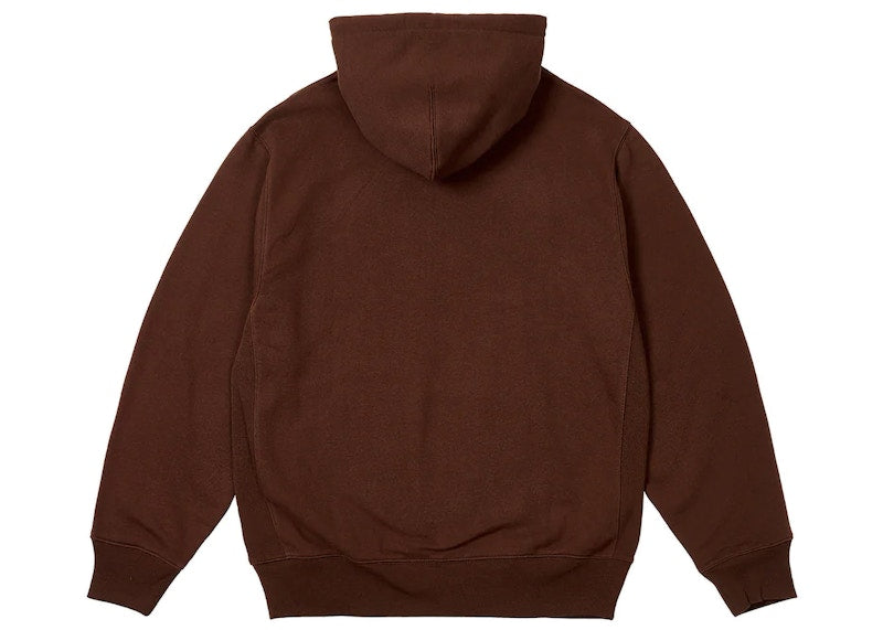 Palace Signature Hood (FW23) Nice Brown