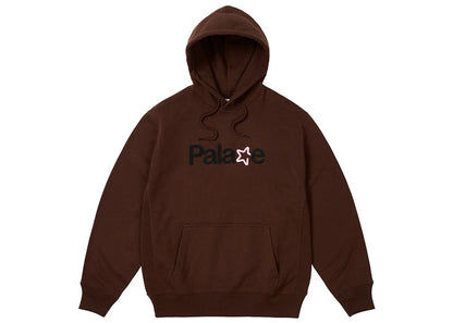 Palace Signature Hood (FW23) Nice Brown